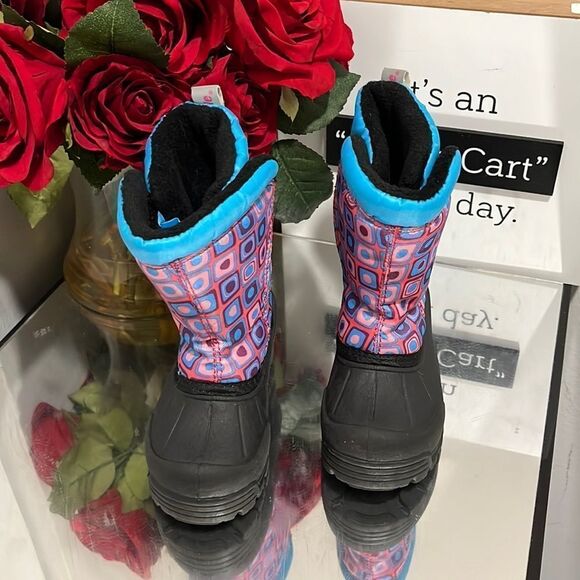 Northside Kids Rain & Snow Boots - Black and Blue - Picture 1 of 6